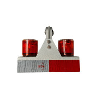 晫安联 ZX024-A 功率2×0.3W IP65 3.7V 红光 双头 LED 太阳能警示灯 标志灯 (计价单位:盏)