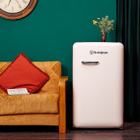 西屋（Westinghouse）96L迷你复古单门冰箱 家用风冷无霜小冰箱 单冷冻单冷藏冷冻柜 冰箱 BD-WW96M