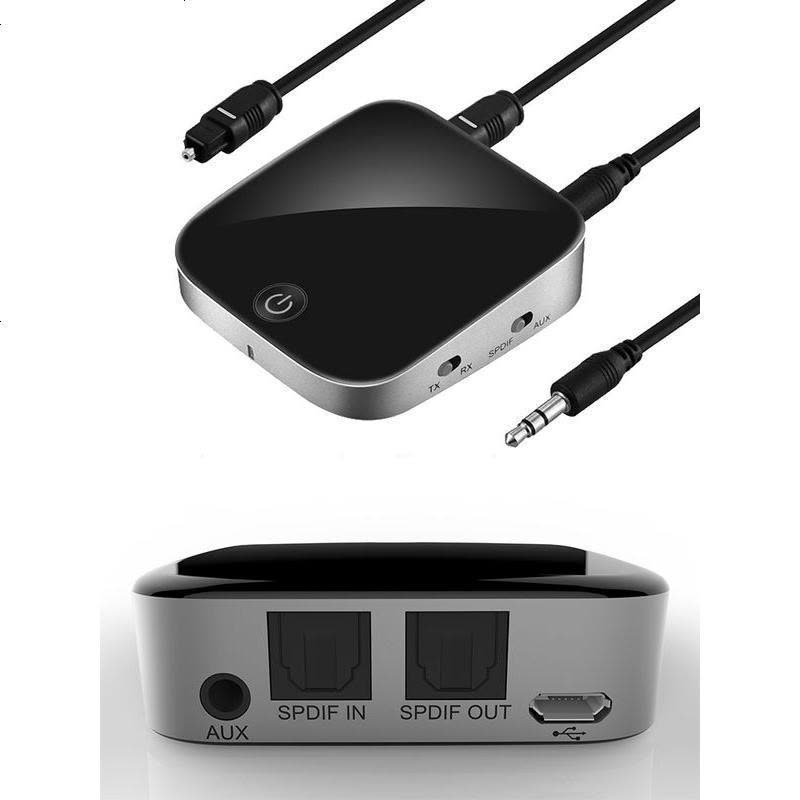 levn/乐朗 029光纤蓝牙适配器5.0音频接收器发射器3.5m转音箱电视二合一解码器电脑车载音响耳机aux一拖二图片