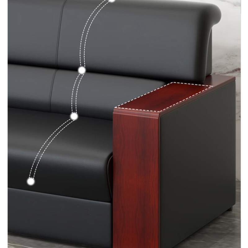 寇豆芳华办公沙发会客沙发商务洽谈接待室区现代简约三人位沙发1人位