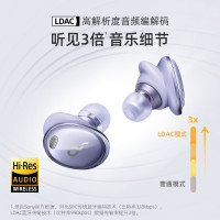 声阔(SoundCore) 小金腔Liberty 3 Pro同轴圈铁技术真无线蓝牙耳机自适应主动降噪 星云紫