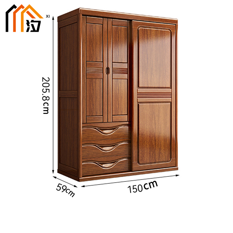 汐 木质衣柜 单门 台高清大图