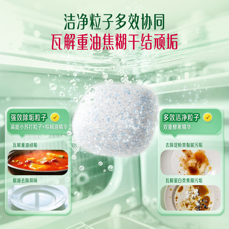 立白洗碗机专用植物安全洗碗块360g(30颗)全成分食品用去油除腥去味除菌速溶
