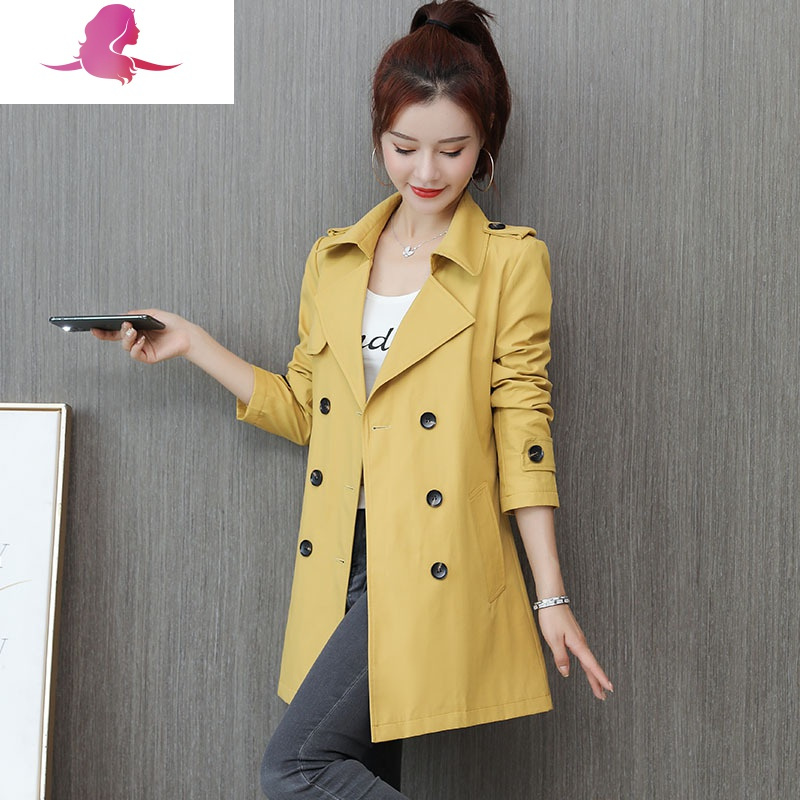 艳如飞垂感风衣女中长款休闲时尚流行洋气减龄女装上衣系带收腰外套女