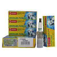 电装(DENSO)单铱金火花塞IT20适配老款马自达3/5/6/福克斯/蒙迪欧/莲花L3/沃尔沃S40/君威(4支装)