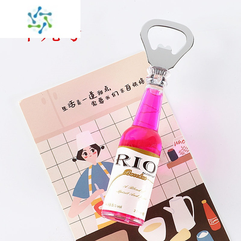三维工匠买3送1 开瓶器冰箱贴啤酒起子红酒启瓶器立体创意磁贴 十九号啤酒开瓶器 中墙贴