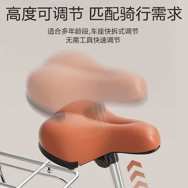 新款自行车女式款大中小童学生通勤轻便上班代步免充气2024寸高清大图