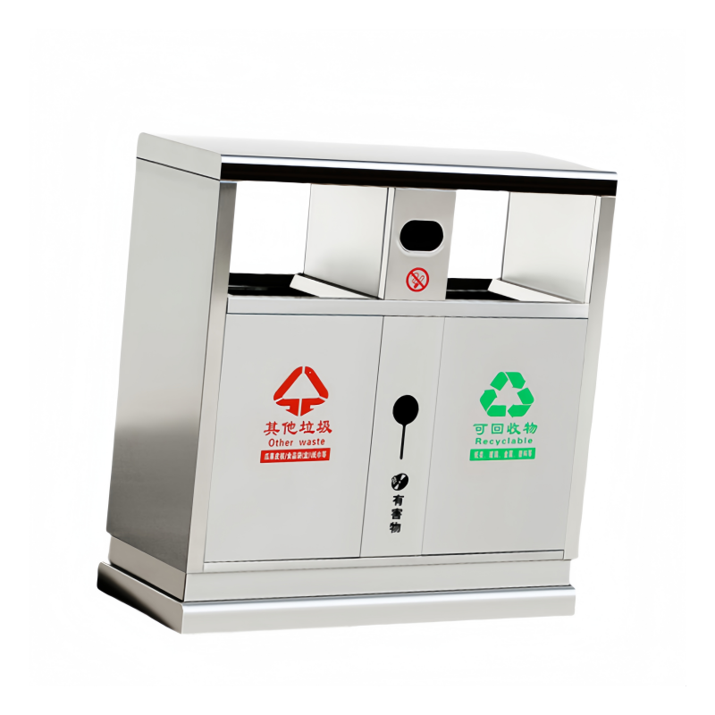 凡礼格不锈钢垃圾桶高清大图