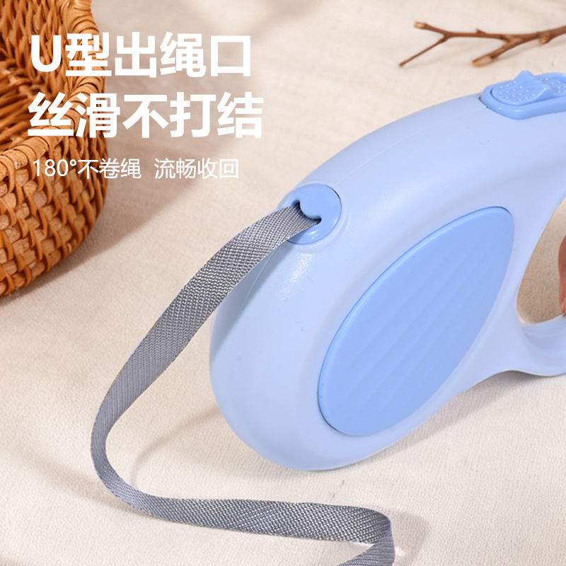 CCKO狗狗牵引绳自动可伸缩遛狗绳子防挣脱中型小型犬宠物用品 5M-黄色高清大图