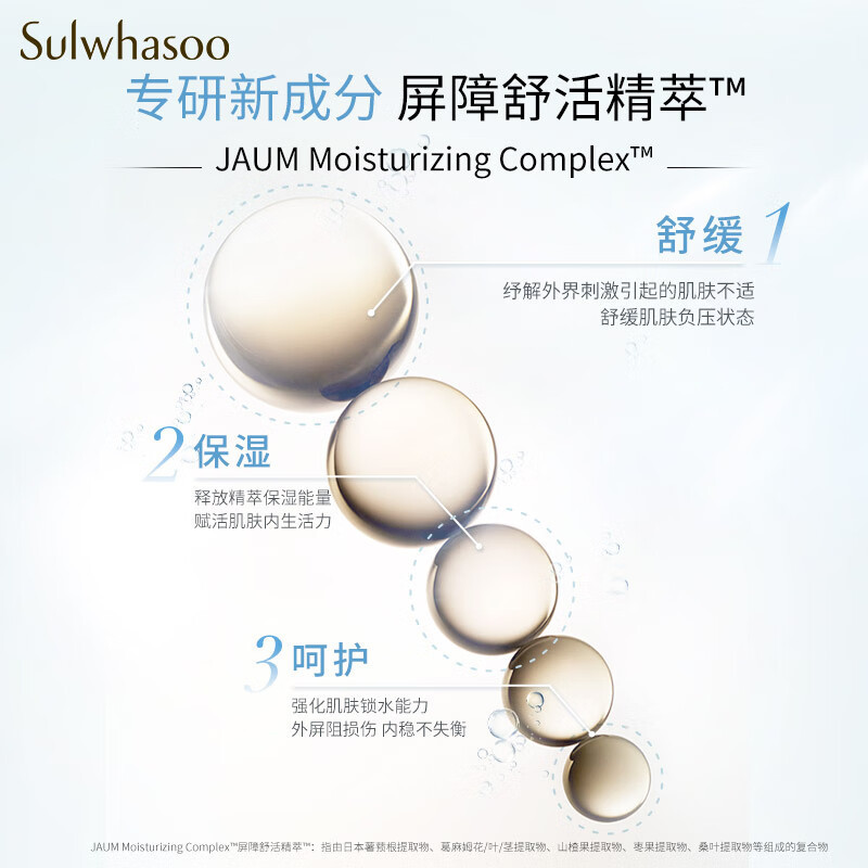 雪花秀 Sulwhasoo 滋盈肌本护肤礼盒补水保湿水150ml+乳125ml