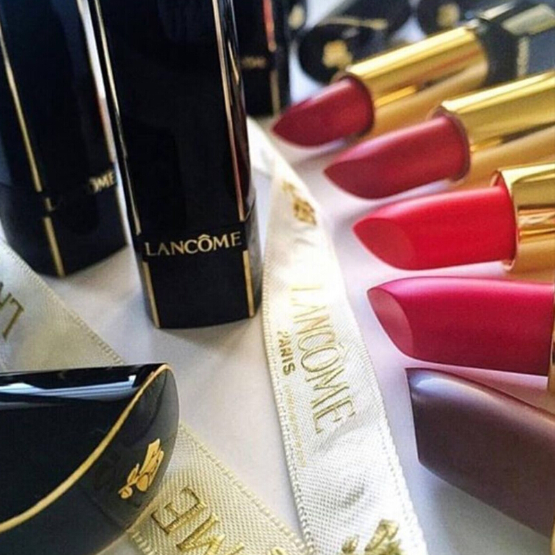 兰蔻lancomelancome兰蔻菁纯柔润丝缎唇膏口红132369欢乐颂刘涛160