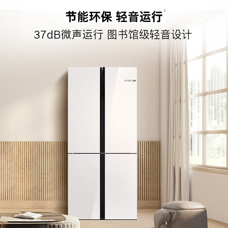 博世(BOSCH)[变温保鲜]小白鲸497L十字门四开门 超薄嵌入式 清风净味抗菌 K1C82EA20C高清大图