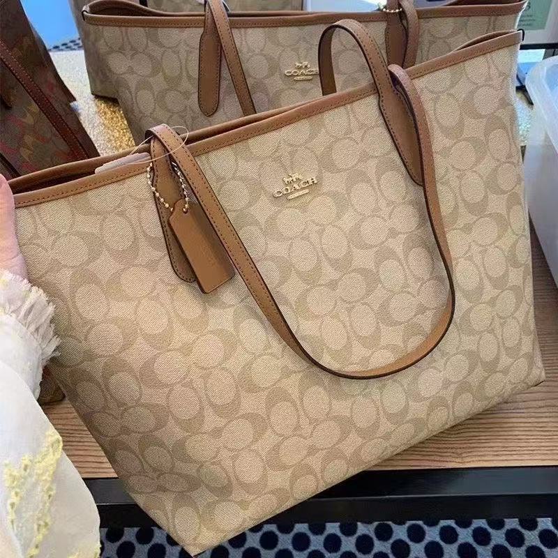 蔻驰（COACH）经典标志双面老花双面托特包PVC磁扣款托特包5696 5696IMNLJ
