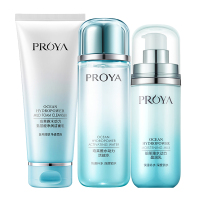 珀莱雅(PROYA)水动力补水保湿护肤套装深层锁水持久滋润(活能水135ml+盈润乳100ml+洁面乳100g)
