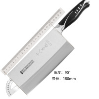 十八子作S1016-B切片刀V金系列不锈钢家用厨房刀厨房家用一刀两用切片刀切肉刀菜刀400系列不锈钢