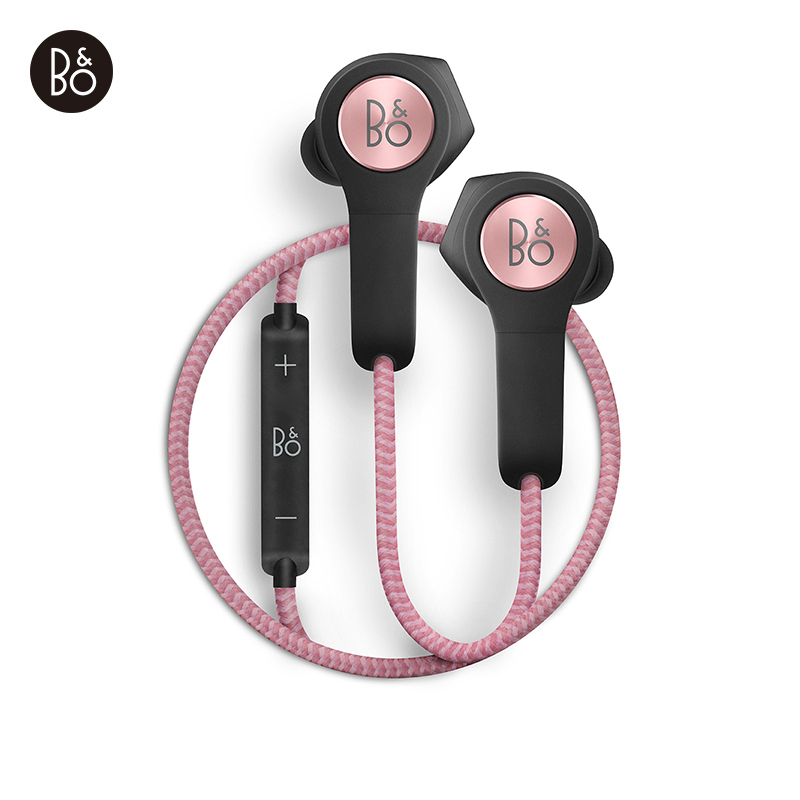 B&O PLAY beoplay H5 入耳式蓝牙无线耳机 磁吸运动耳机 手机游戏耳机 跑步带麦可通话 玫瑰粉色