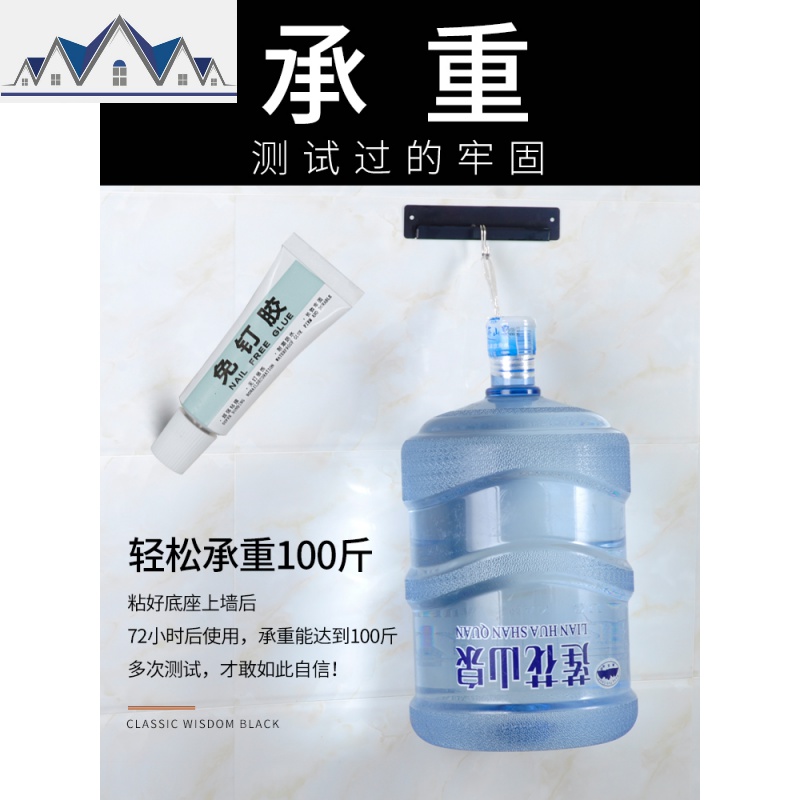 锅盖架带接水壁挂式免打孔多功能厨房置物架不锈钢放墙上大收纳架 三维工匠高清大图