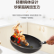 美的喆物炒锅不粘锅麦饭石色炒菜锅平底可立盖燃磁通用 硬氧灰色[30CM口径] CL30T1