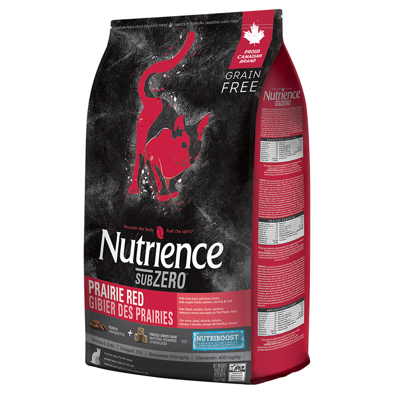 NUTRIENCE哈根纽翠斯猫粮冻干进口黑钻系列红肉营养增肥发腮幼猫成猫粮 红肉猫粮5磅/2.27kg