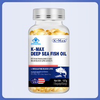 K-Max 康麦斯美国原装进口omega-3深海鱼油软胶囊100粒 成人中老年辅助降血脂保健品 鱼油dha搭大豆卵磷脂