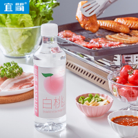 宜简无汽苏打水经典白桃味弱碱性饮料整箱360ml*15瓶