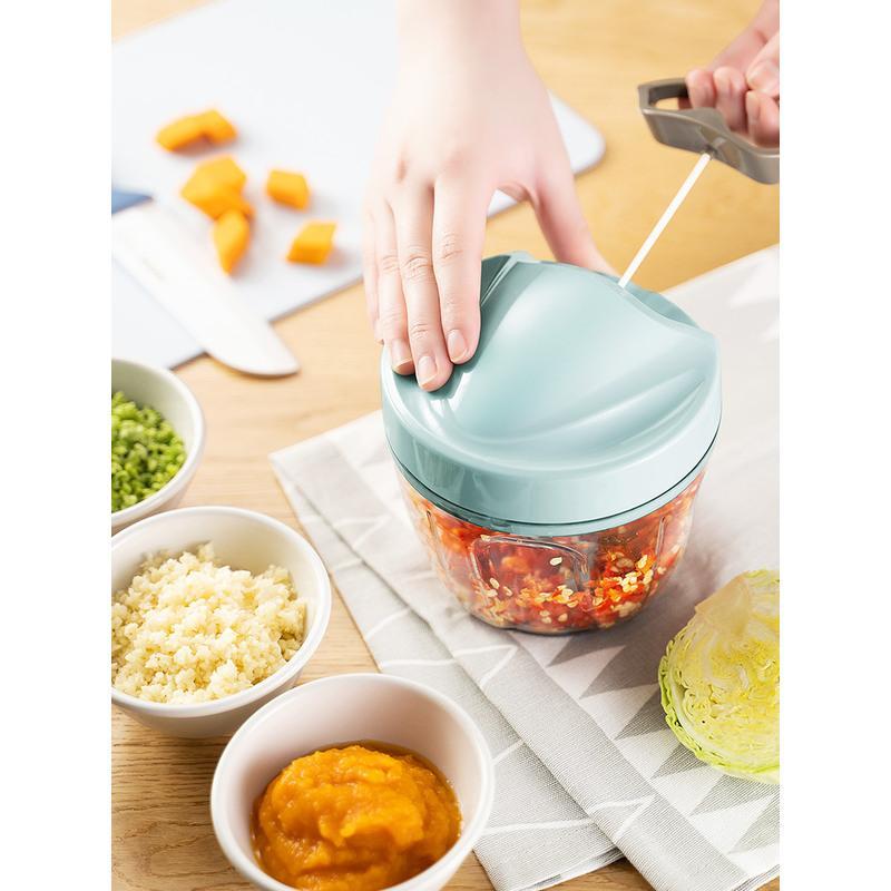 苏泊尔绞肉机家用手动搅拌机饺子馅手拉式碎菜碎打肉机