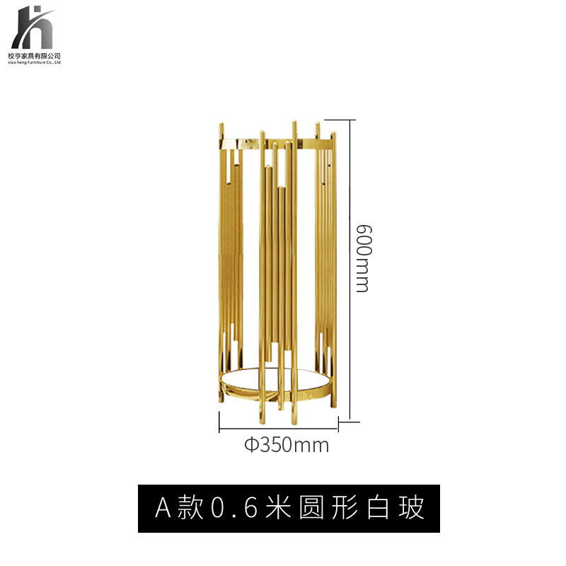 美帮汇轻奢落地式花架置物架不锈钢花盆架室内简约花架子北欧客厅盆栽架高清大图