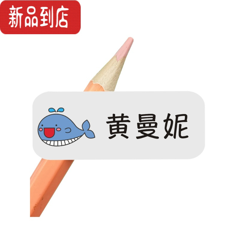 真智力幼儿园儿童名字贴纸姓名贴定制定做小学生自粘防水宝宝贴纸卡通 [卡通可爱]大号4.3x1.7cm52贴 卡通可爱防水