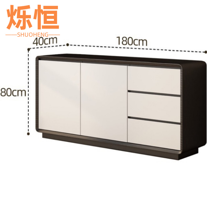 烁恒餐边柜100*40*80cm台高清大图