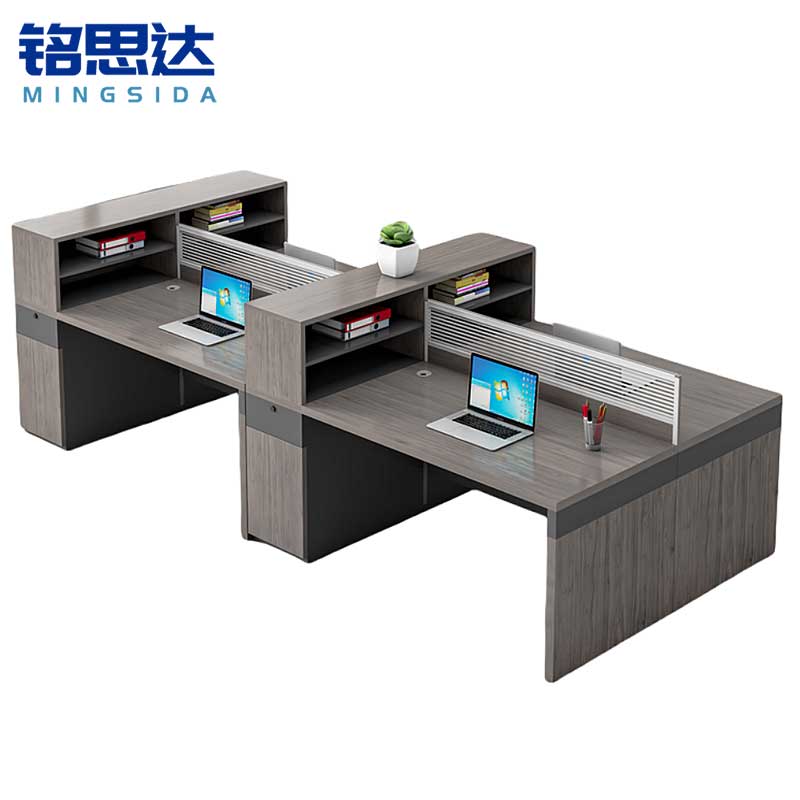 铭思达屏风工位四人张高清大图