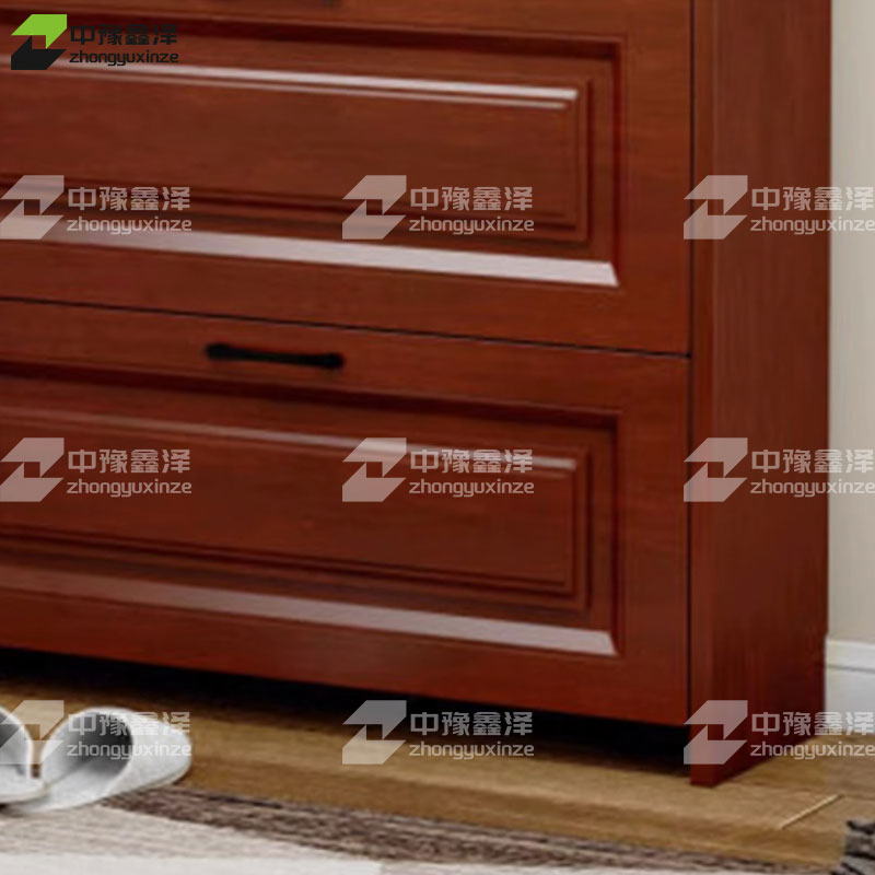中豫鑫泽 ZYXZ4022009 木质翻斗鞋柜入户门口窄边鞋柜单层双抽屉高清大图