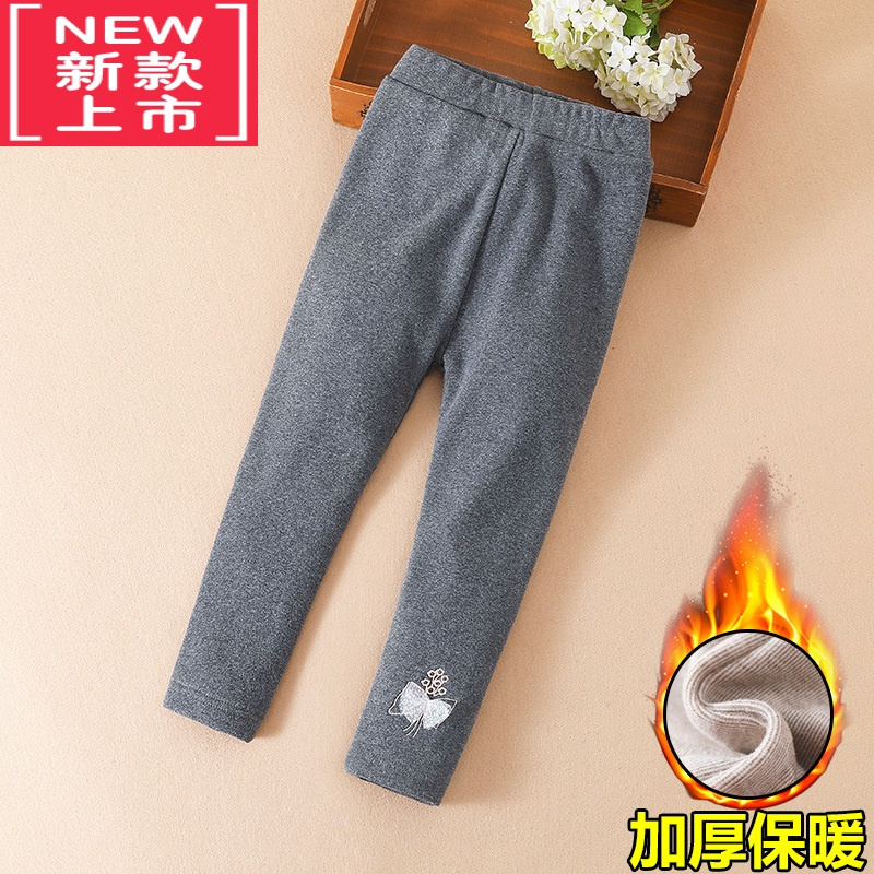 可莉允女童打底裤外穿秋冬款2022新款儿童裤子加厚女宝宝保暖棉裤洋气潮保暖裤
