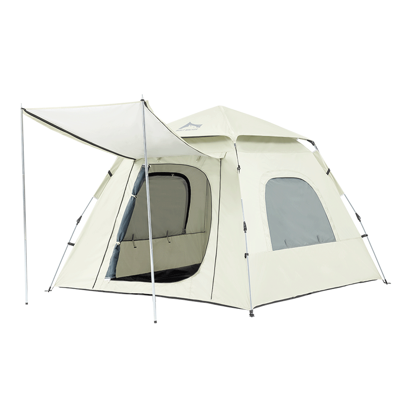 狼行者 LXZ-80005 户外全自动加厚速开帐篷 米色