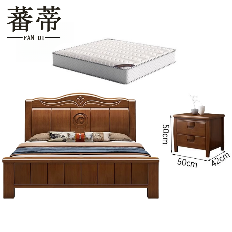 蕃 蒂 实木床高清大图