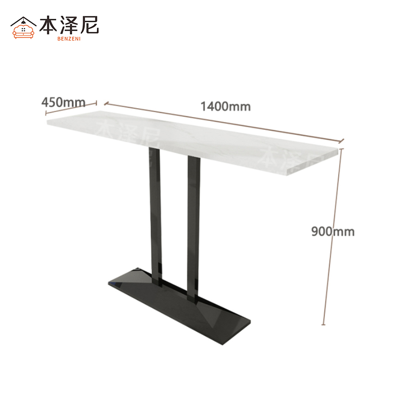 本泽尼 高脚桌 HTZ-GZ459 1400*450*900mm 张高清大图