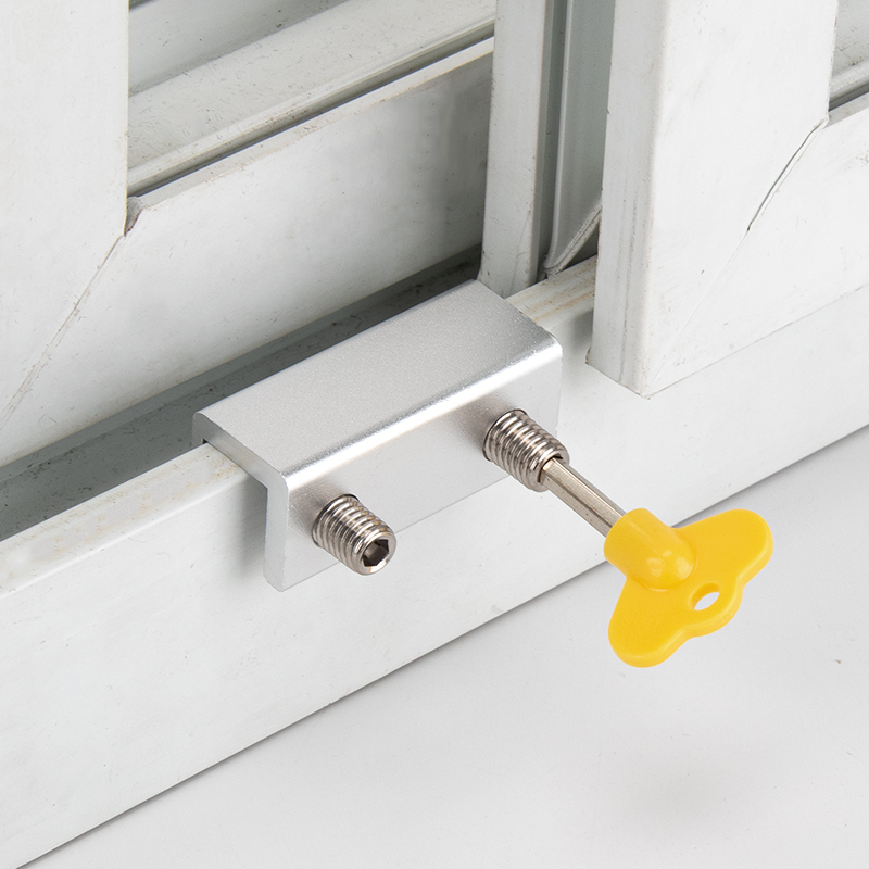 古达塑钢铝合金纱窗锁推拉窗户锁平移窗锁塑钢门窗限位器窗户锁扣门扣