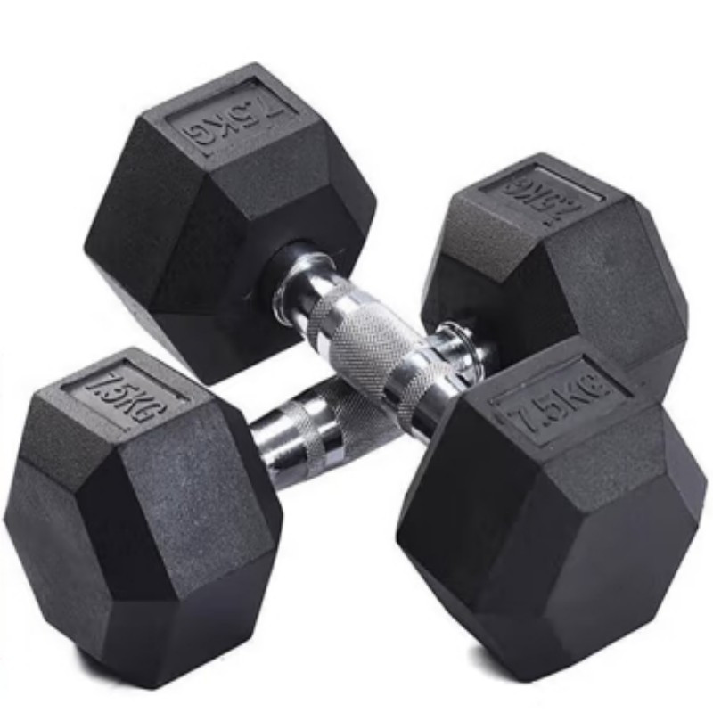 戎胜达 六角哑铃 力量训练器材手拎私教家用 12.5kg单只 5327