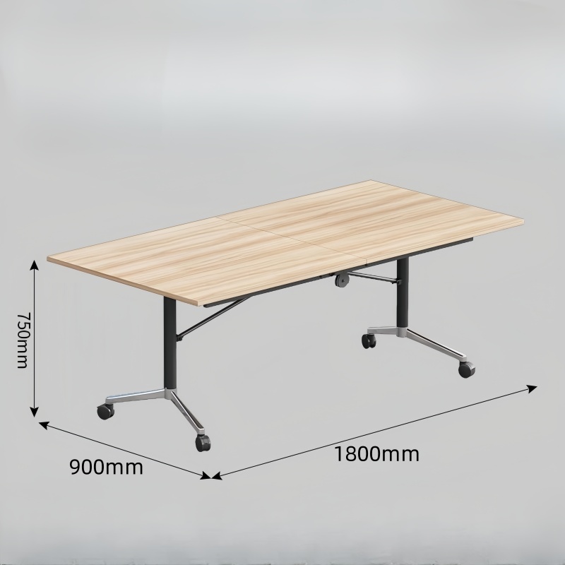 珂攸洋折叠条桌橡木色 学习桌橡木色1800*900*750mm张