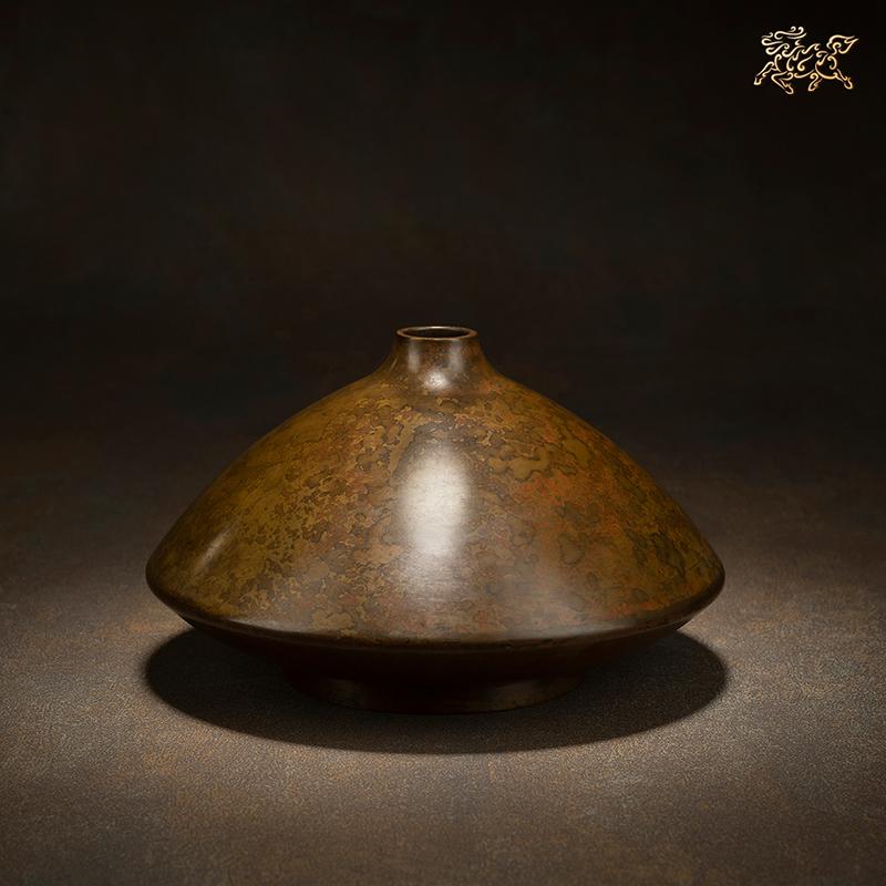美帮汇全铜摆件《高冈铜器之四寸独乐型》工艺品 饰品花瓶高清大图