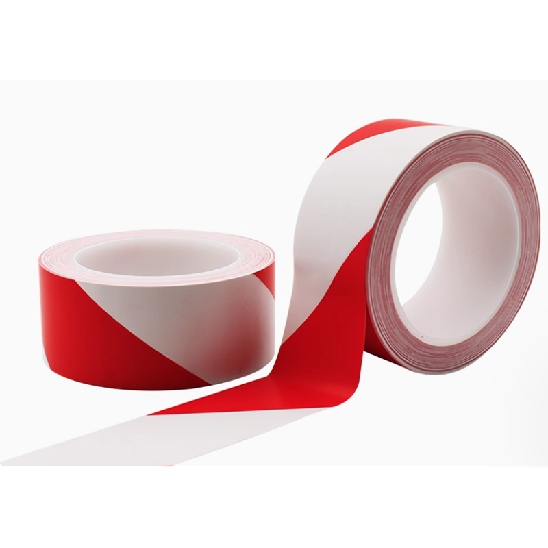 新凯益 警示胶带地板红白色PVC标识胶带 宽50mm 卷高清大图