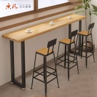 质凡简约高脚吧桌 定制吧桌W2700*400*1050