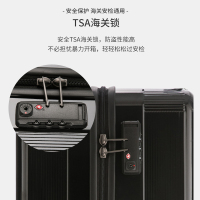 苏宁宜品经典男女大容量28寸拉杆箱行李箱登机箱密码箱结实耐用日系网红ins 黑色