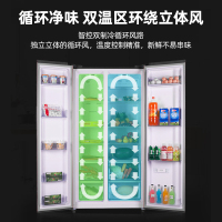 扎努西·伊莱克斯/ZANUSSI ZSE5201LGA 520升对开门冰箱风冷无霜 玻璃面板 时尚设计