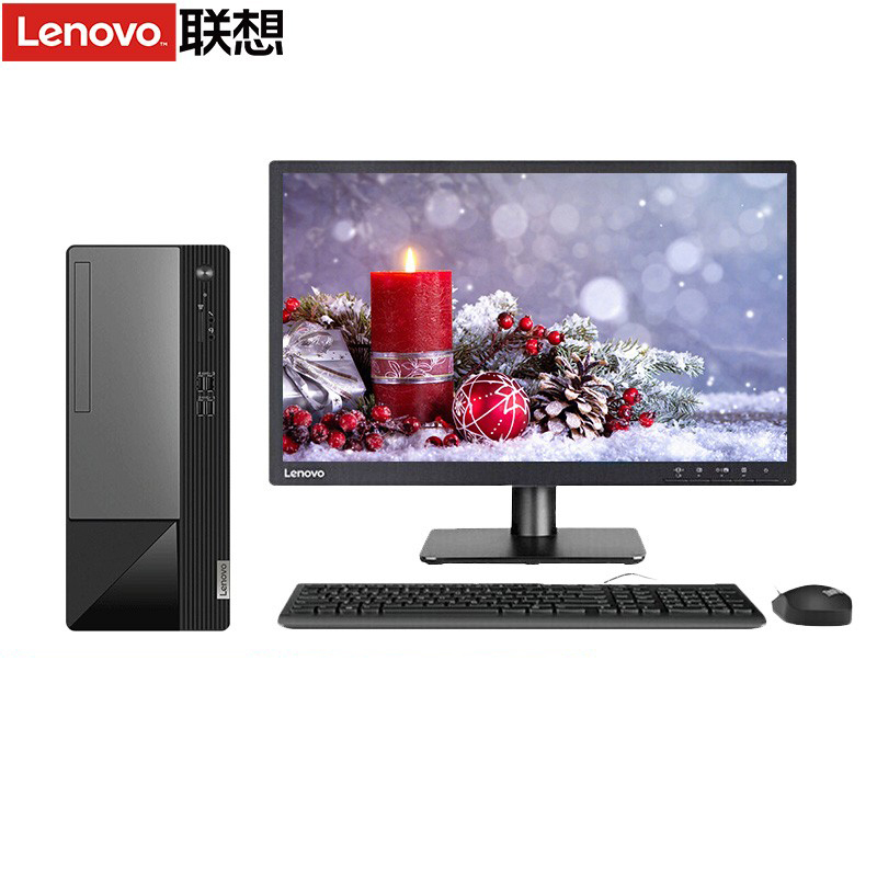 联想(Lenovo)扬天M460 商用台式电脑整机(i3-13100 16G 1T+512G固态 Win11)23英寸显示器 定制