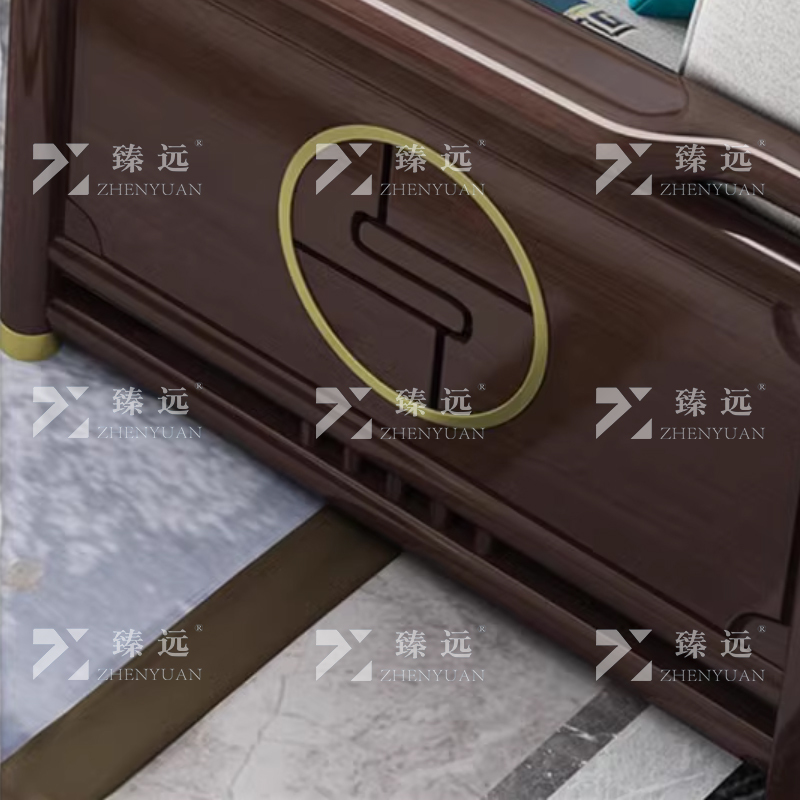 臻远 ZY-X225 实木沙发 1+3+方几+长几+电视柜