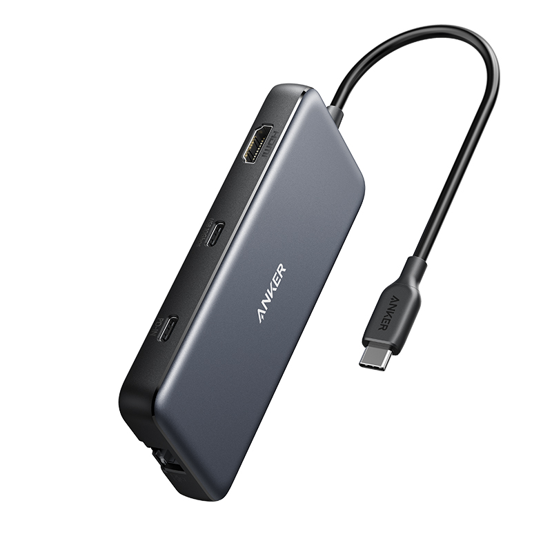 扩展坞USB-C扩展器Hub苹果笔记本转换器转接头PD快充Type-C8合1拓展坞分线器集线器
