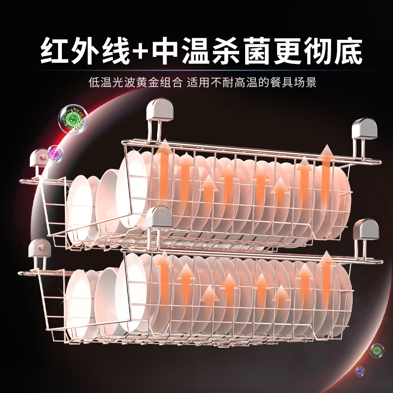 汇泉商用光波消毒柜HGB-2-GD 2000W大功率720升超大容量高效杀菌设计高清大图