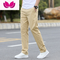 七斓2023男士百搭休闲裤秋季新款男裤直筒宽松西裤男装运动长裤子男秋 38腰围2尺9 6602卡其色