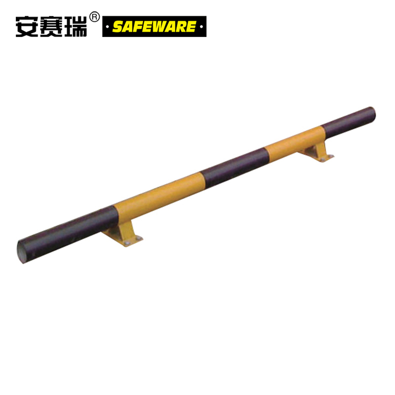 安赛瑞(SAFEWARE)钢制车轮定位器 Φ76mm×2m 镀锌钢管 黄/黑 含安装配件 ZM