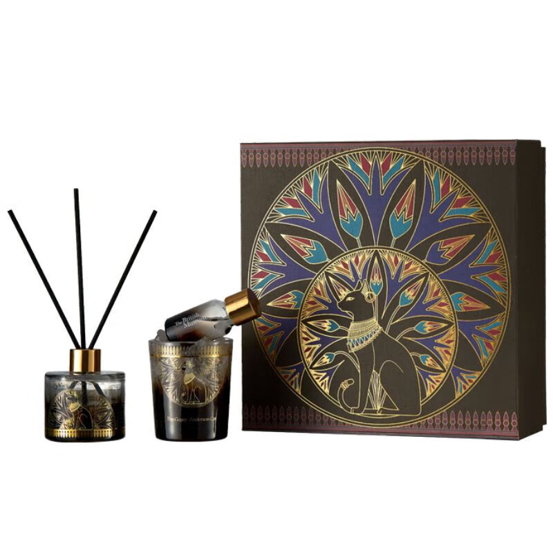 大英博物馆 盖亚安德森猫系列 无火香薰晶石散香器礼盒